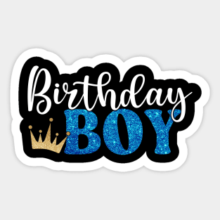 Birthday Boy Crown Sticker